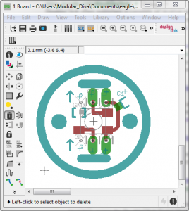 PCB with Top wires.